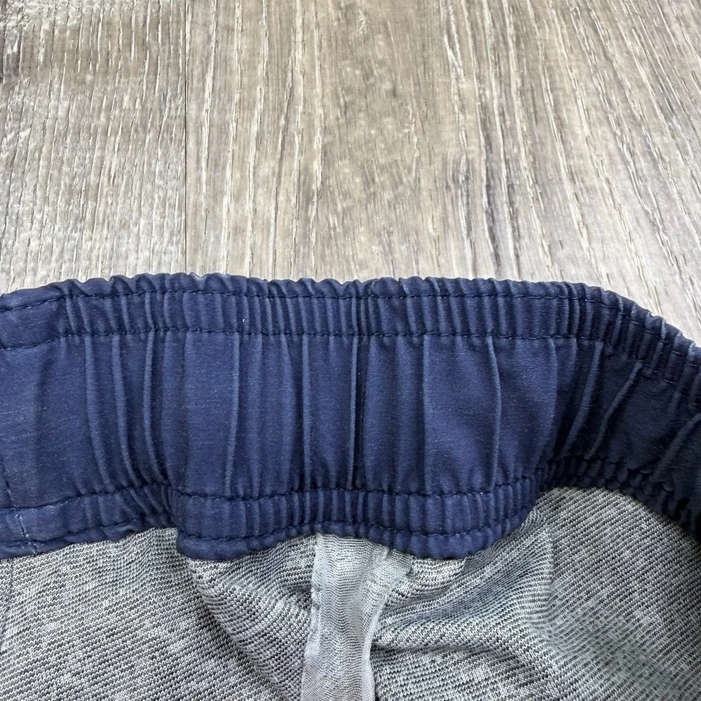 Vuori Kore Shorts Striped Lined Gym Athletic Men Size Small Blue Gray Drawstring